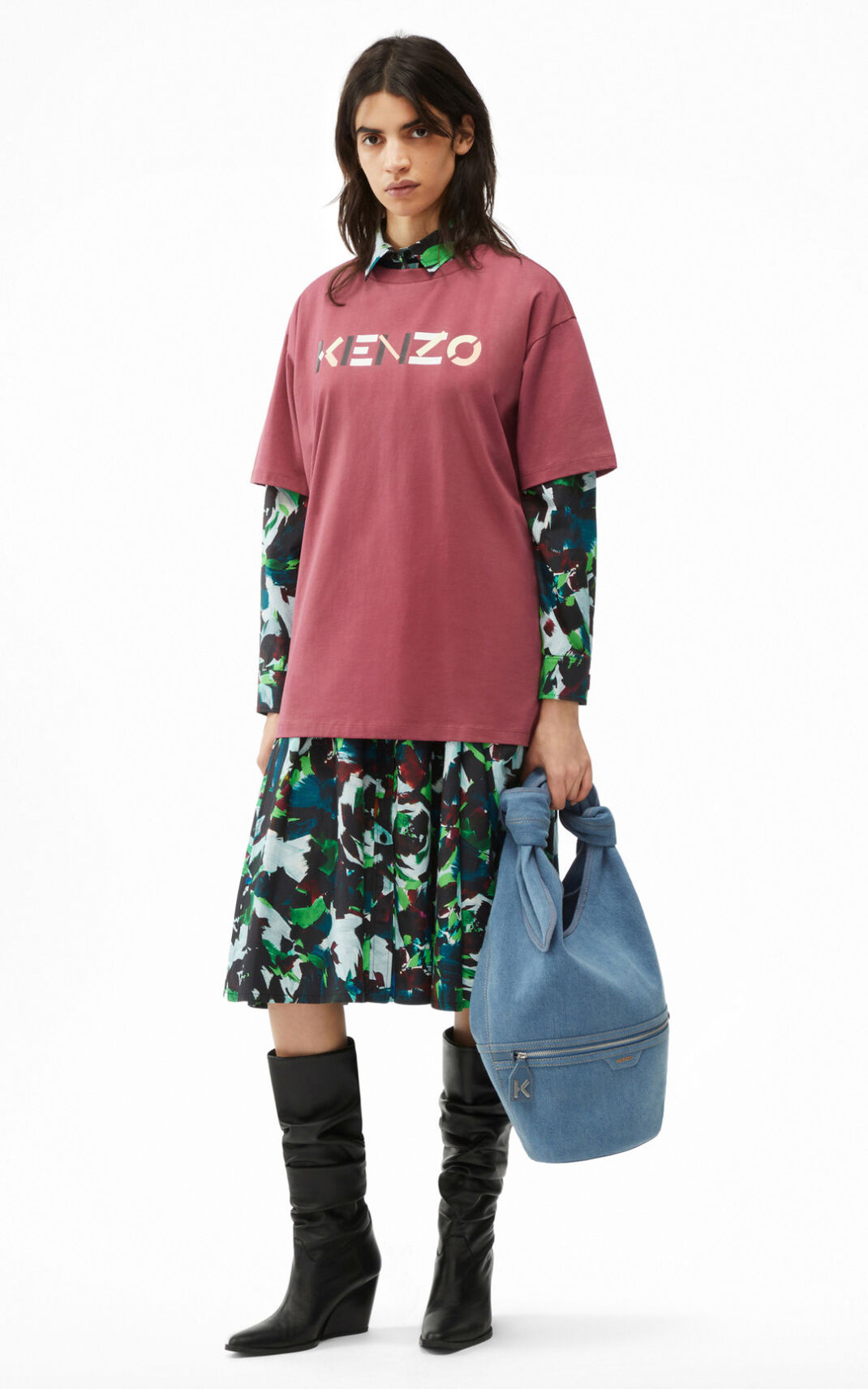 Kenzo Logo oversized Tシャツ レディース 黒 - TDZYIP395